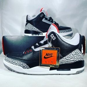 New Air Jordan 3 Retro OG 'Black Cement' 2018 SZ11